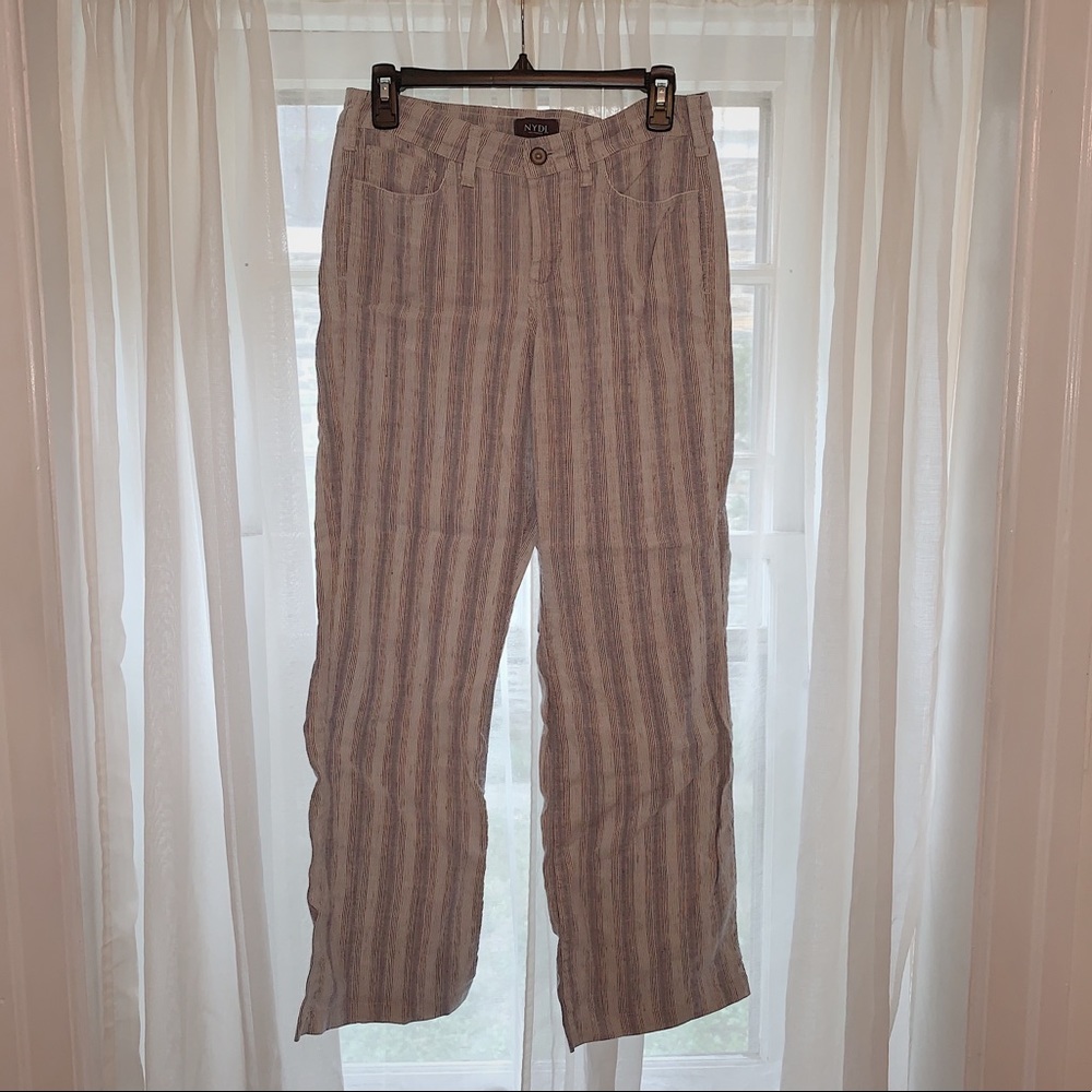 Pinstripe Linen Pants